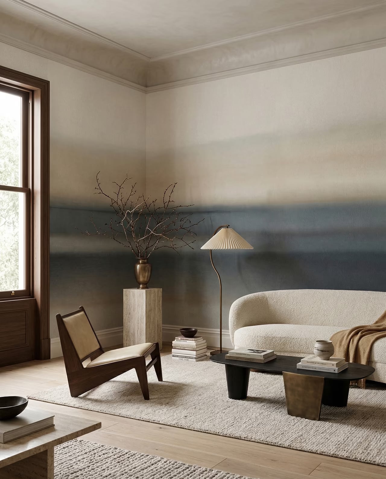 Rotko Sand styled in a room