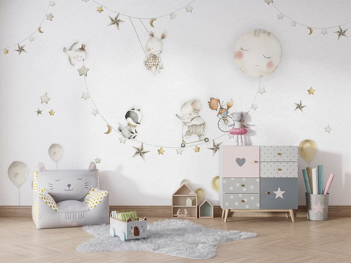 Sleeping Moon styled in a room