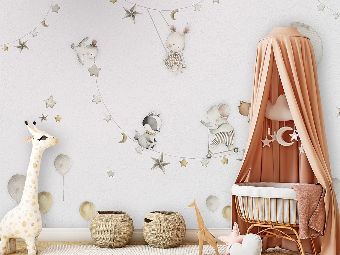 Sleeping Moon styled in a room