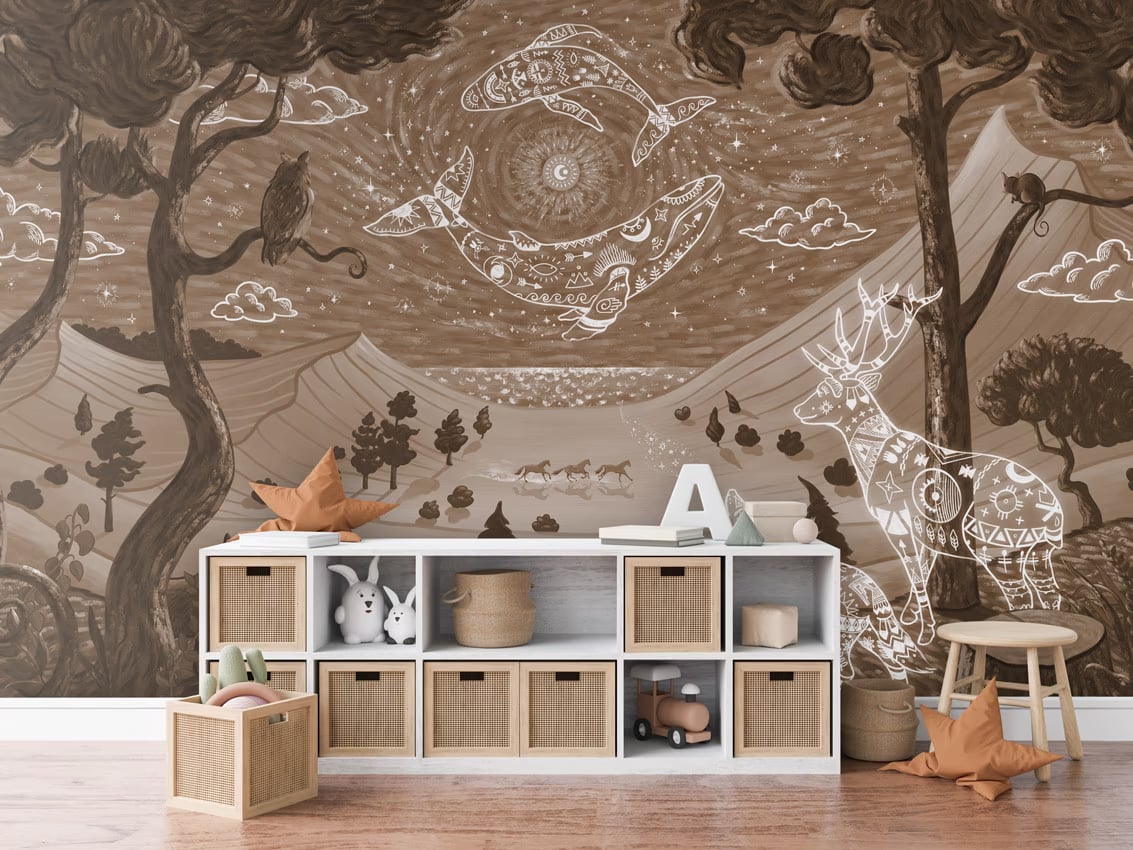 Spirit Night - brown styled in a room