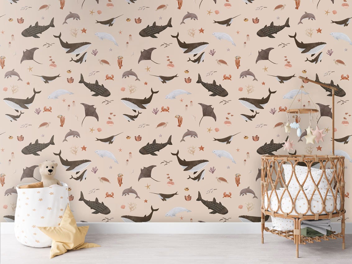 Splendid Sea - Beige styled in a room