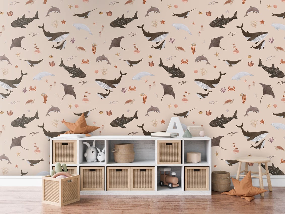 Splendid Sea - Beige styled in a room