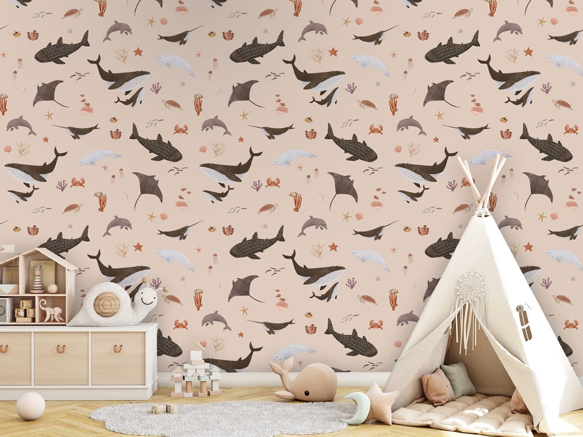Splendid Sea - Beige styled in a room