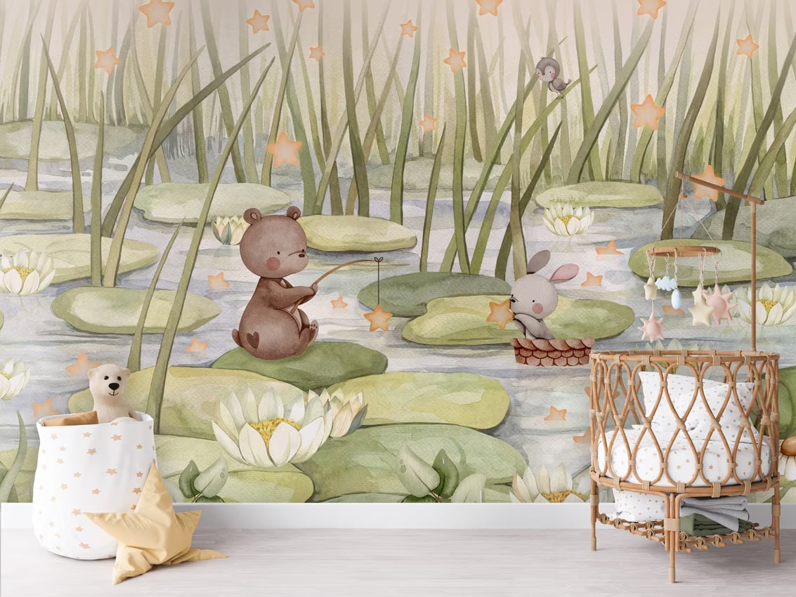 Starry Pond styled in a room