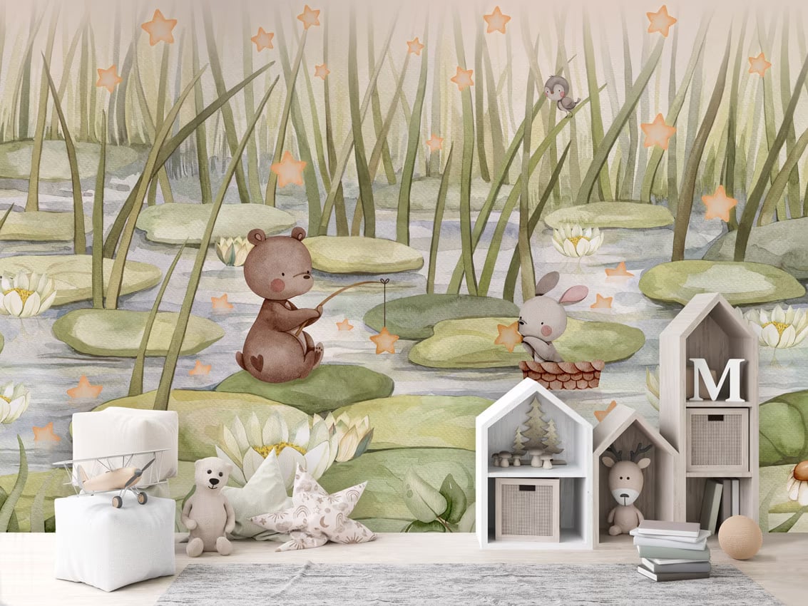 Starry Pond styled in a room