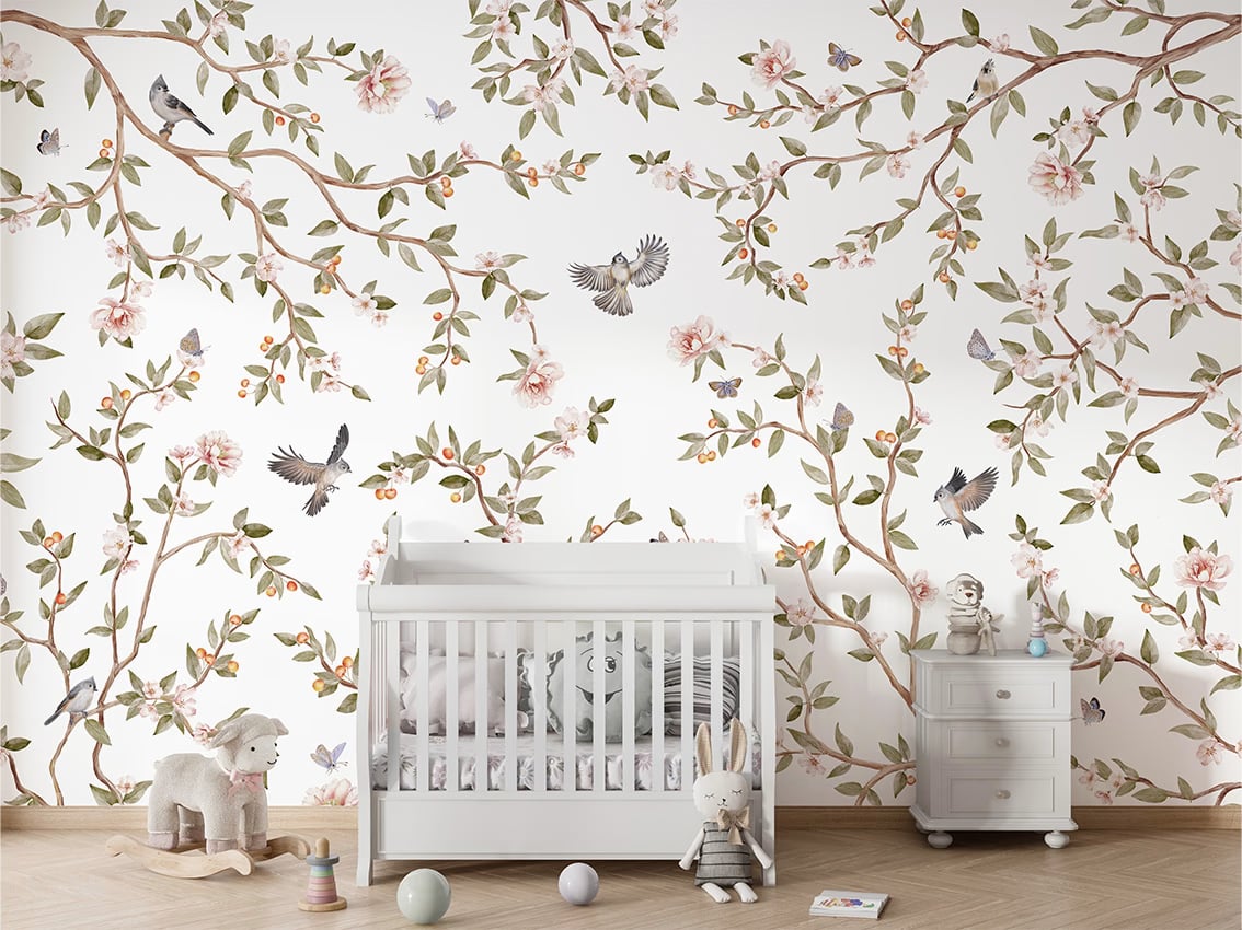 Summer Roses styled in a room