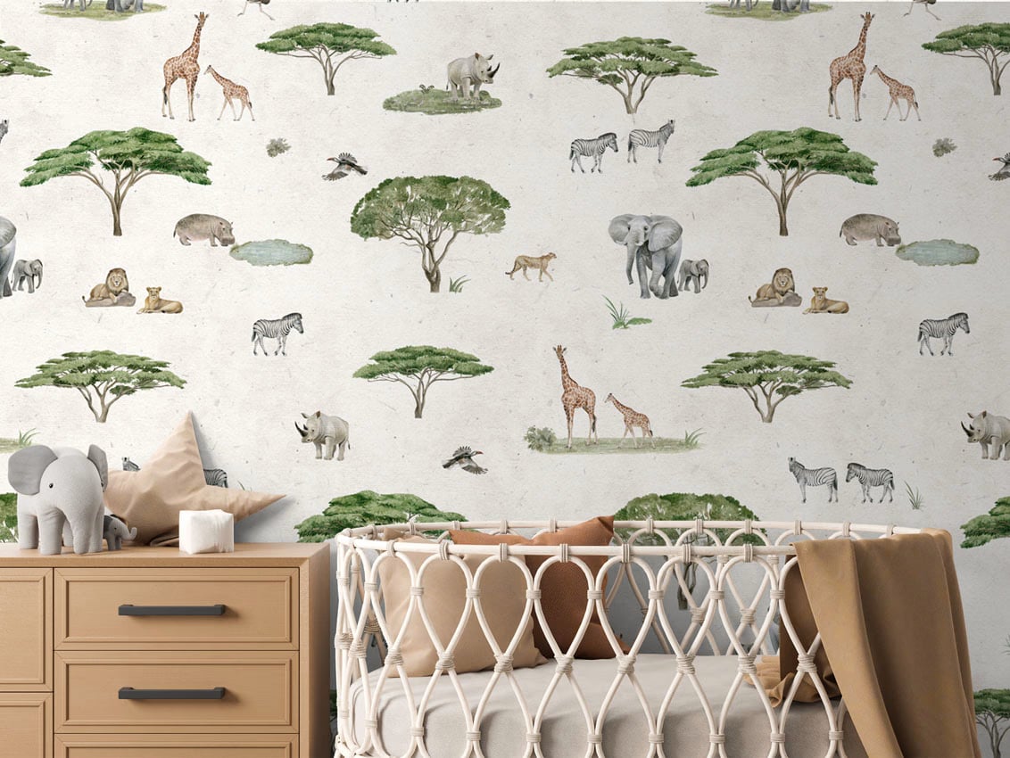 Sunny Savannah - White styled in a room