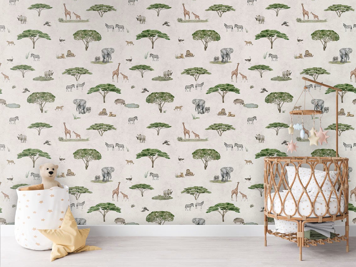 Sunny Savannah - White styled in a room
