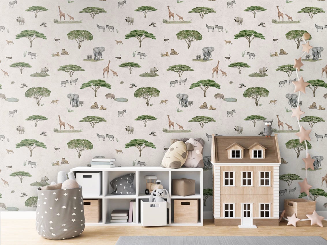 Sunny Savannah - White styled in a room