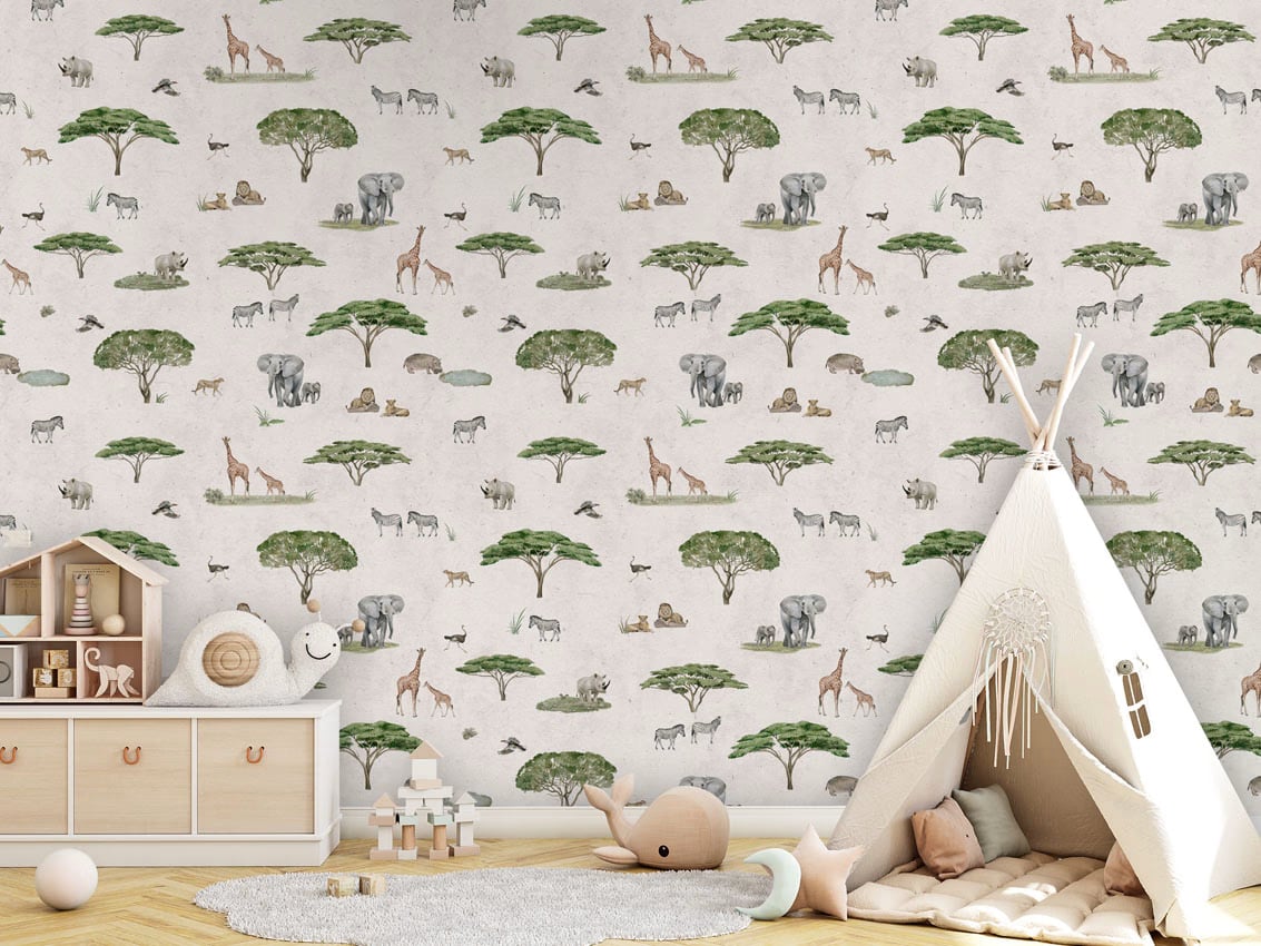 Sunny Savannah - White styled in a room