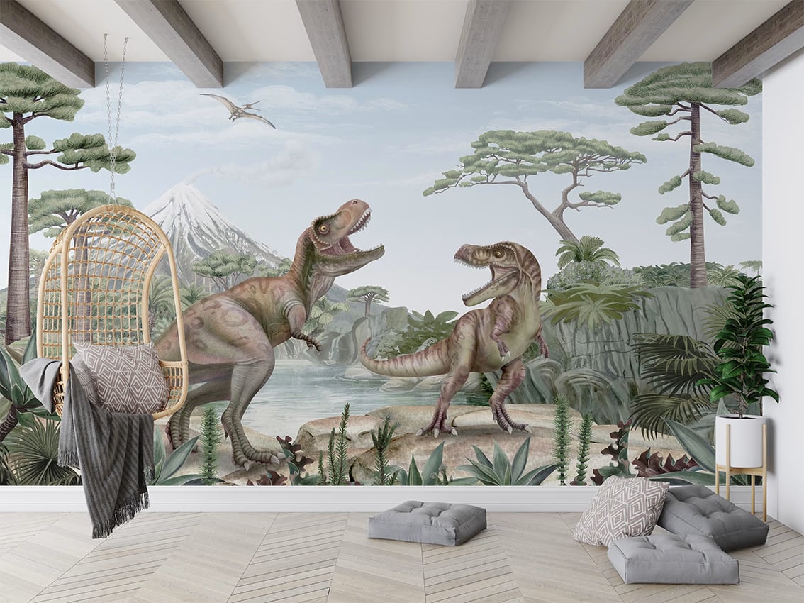 Terrific T-Rex styled in a room