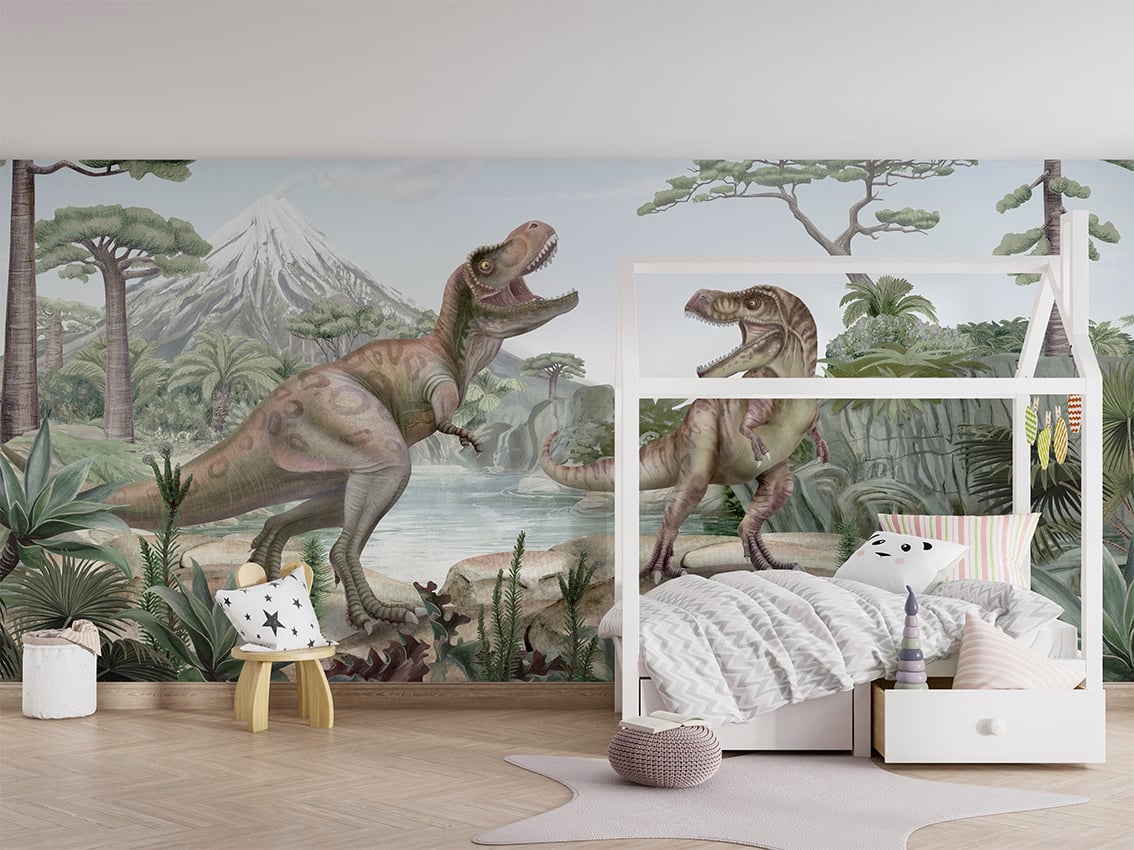Terrific T-Rex styled in a room