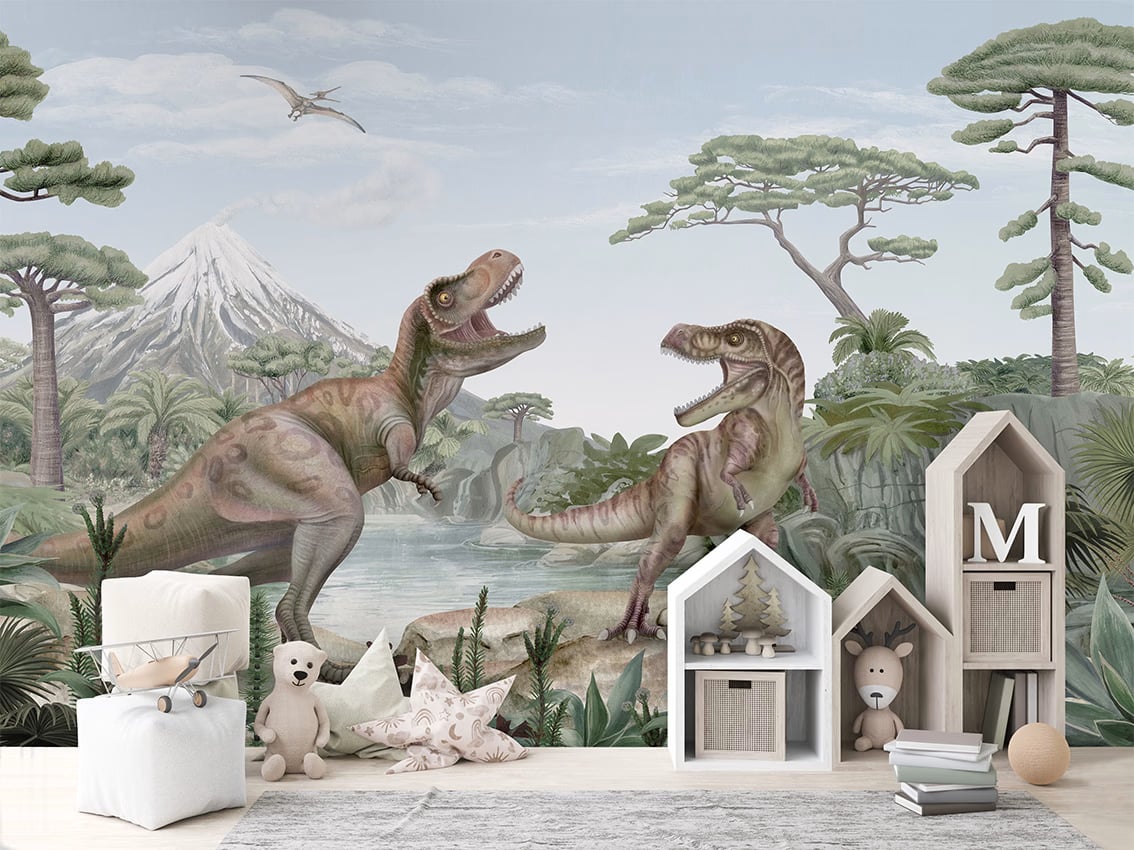 Terrific T-Rex styled in a room