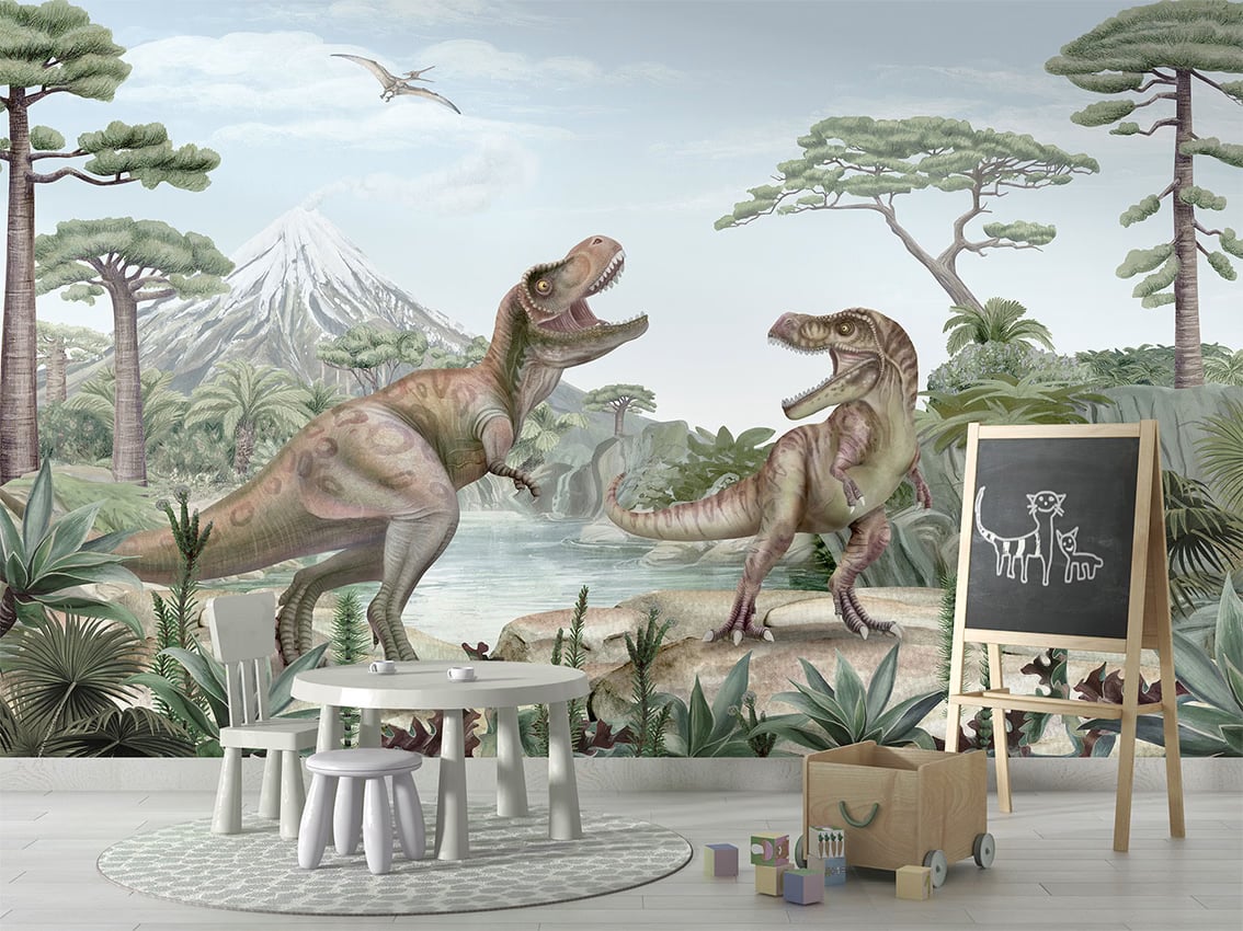Terrific T-Rex styled in a room