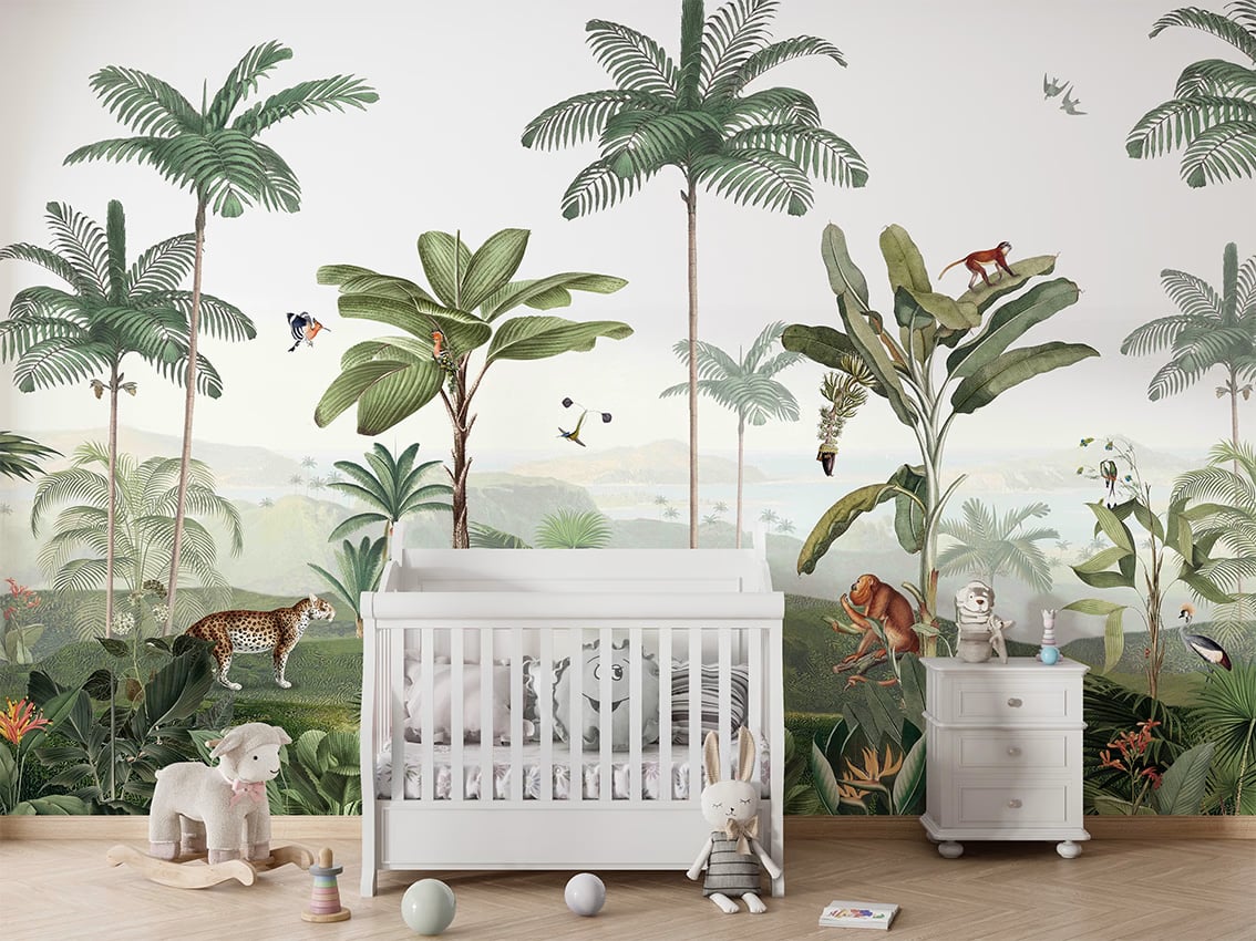 Thrilling Tropics styled in a room