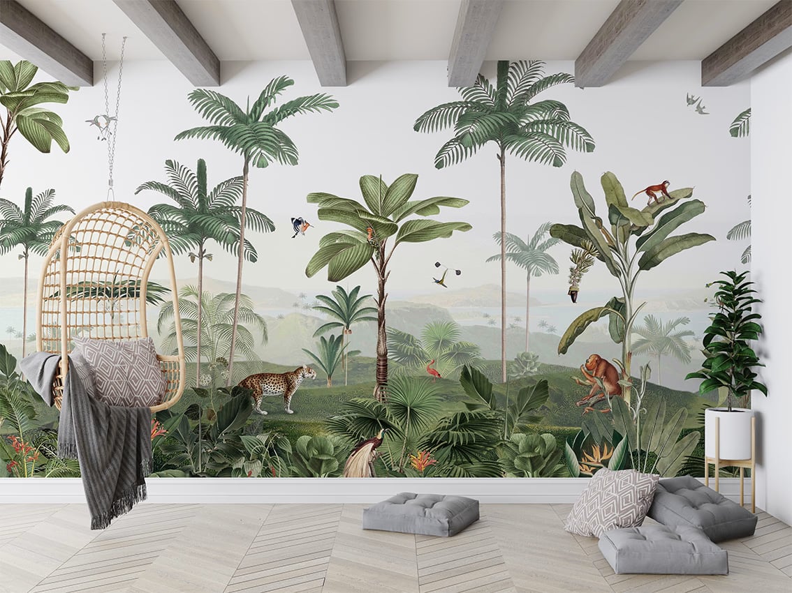 Thrilling Tropics styled in a room