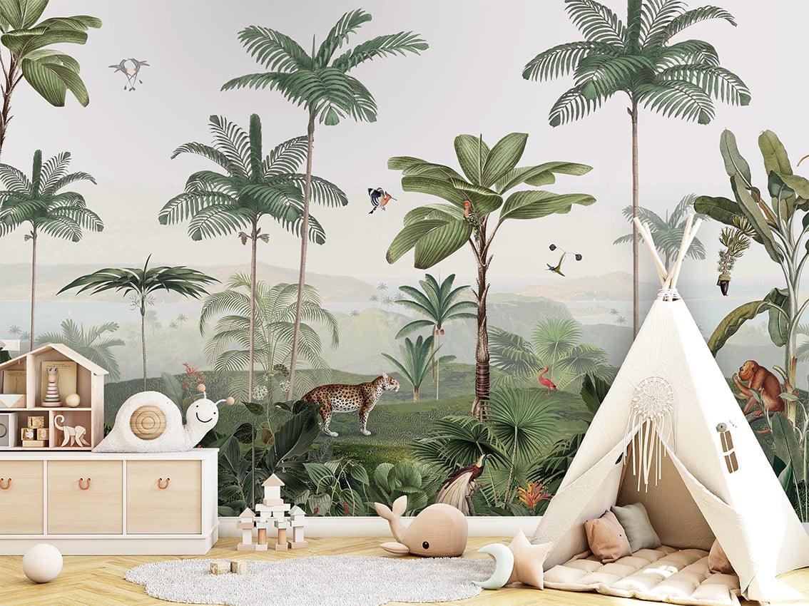 Thrilling Tropics styled in a room