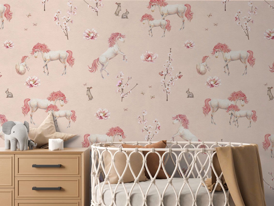 Unique Unicorn - Pink styled in a room