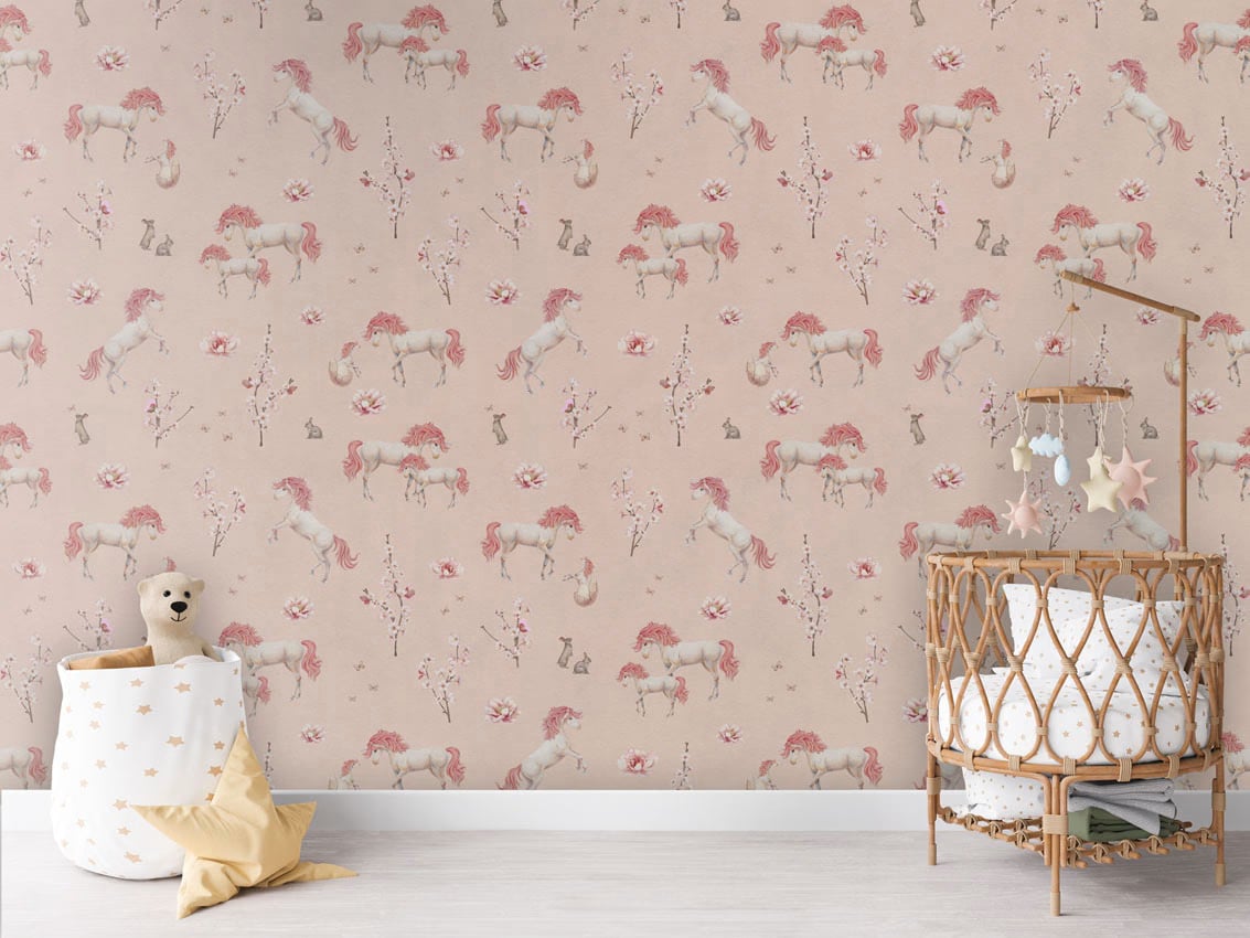 Unique Unicorn - Pink styled in a room
