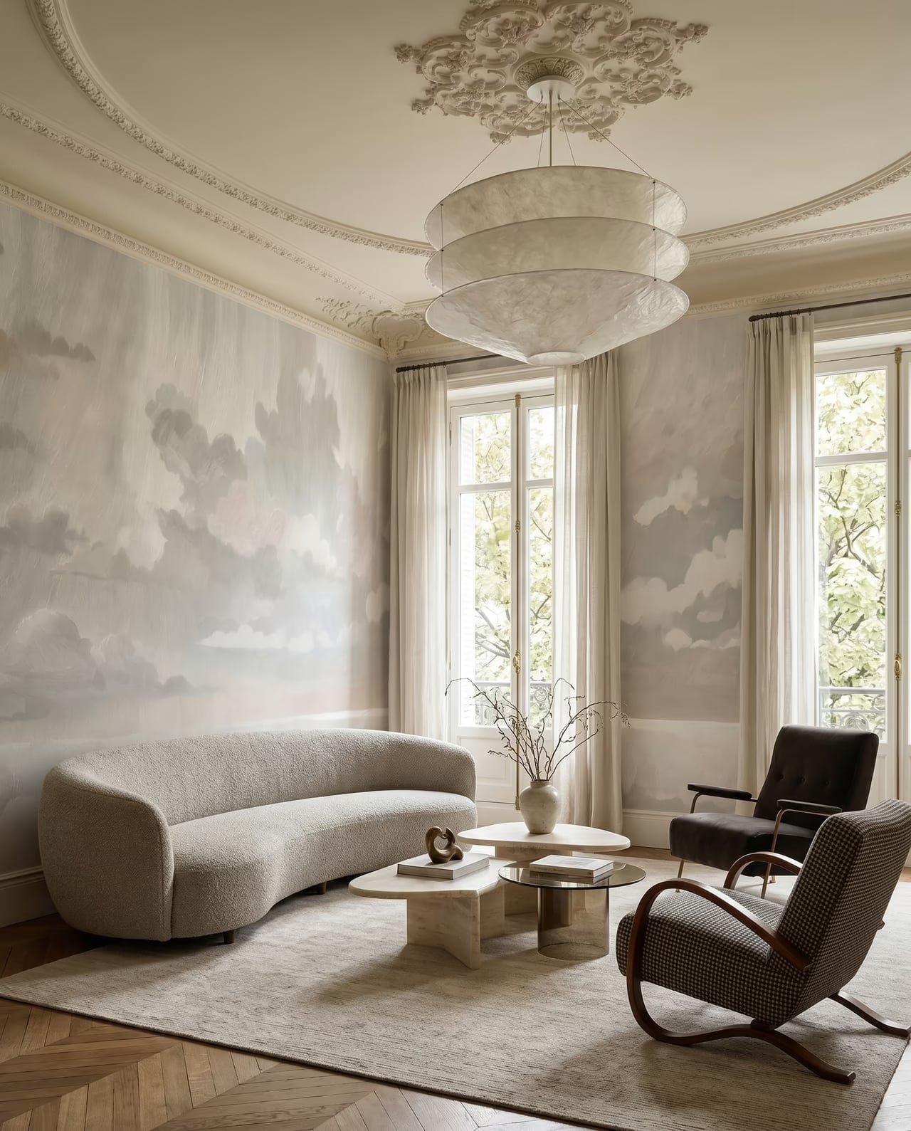 Velvet Smoke styled in a room