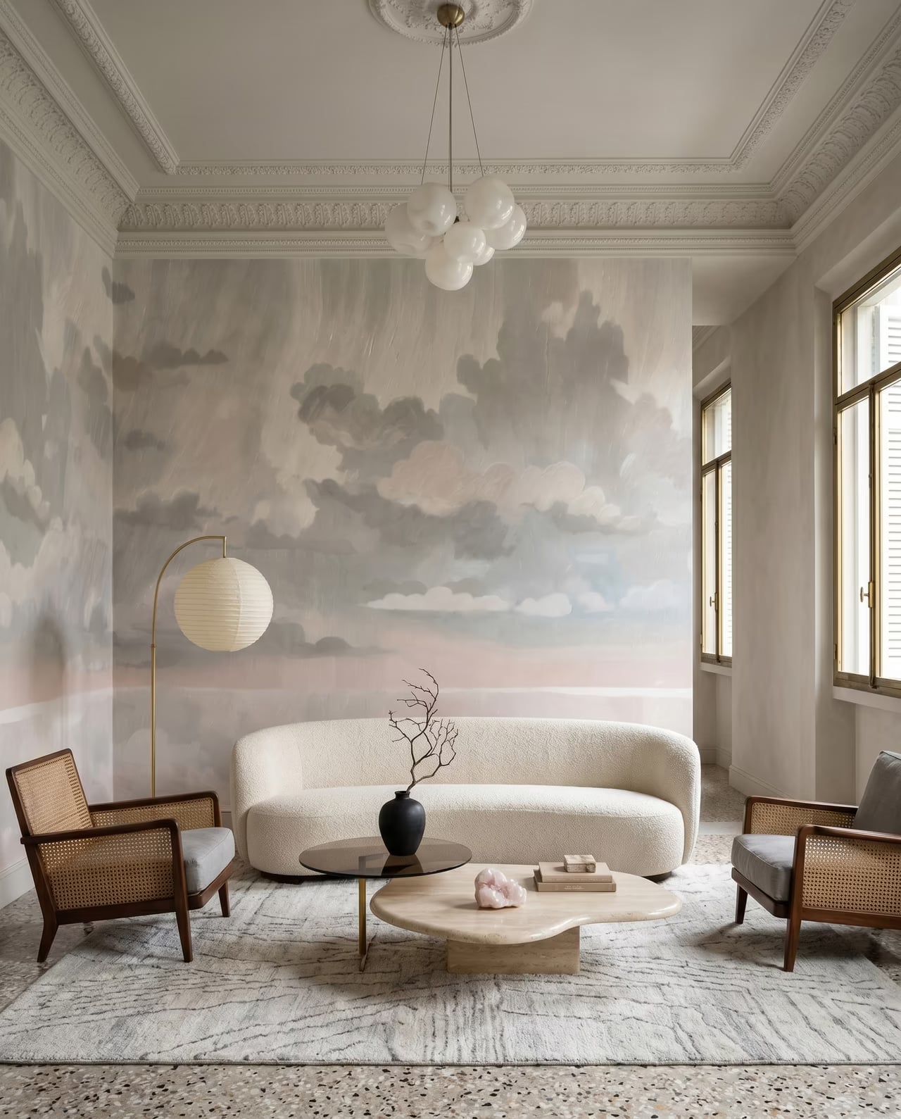 Velvet Smoke styled in a room