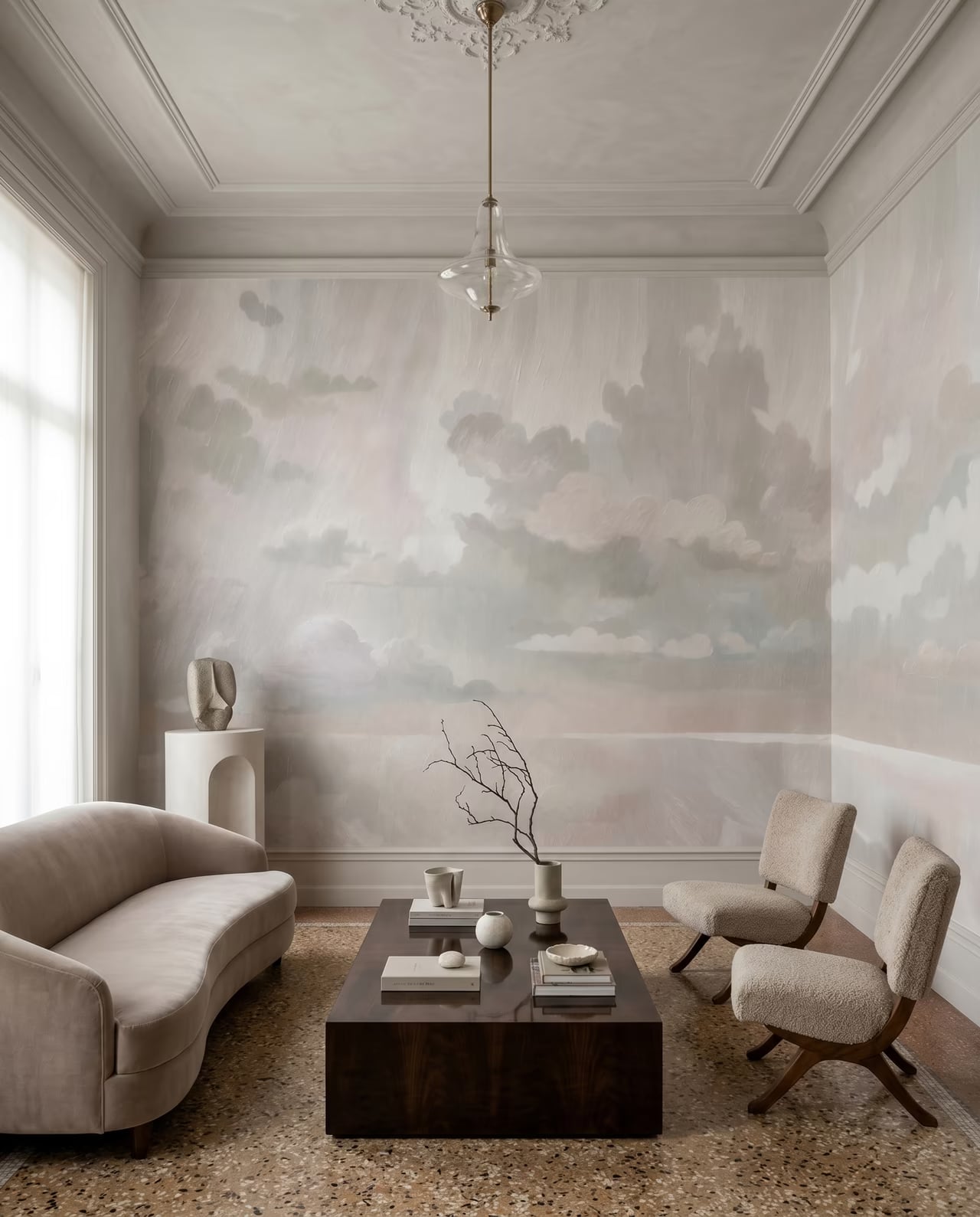 Velvet Smoke styled in a room