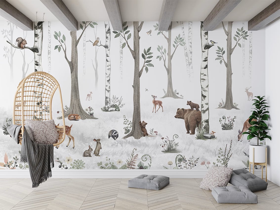 White Forest styled in a room