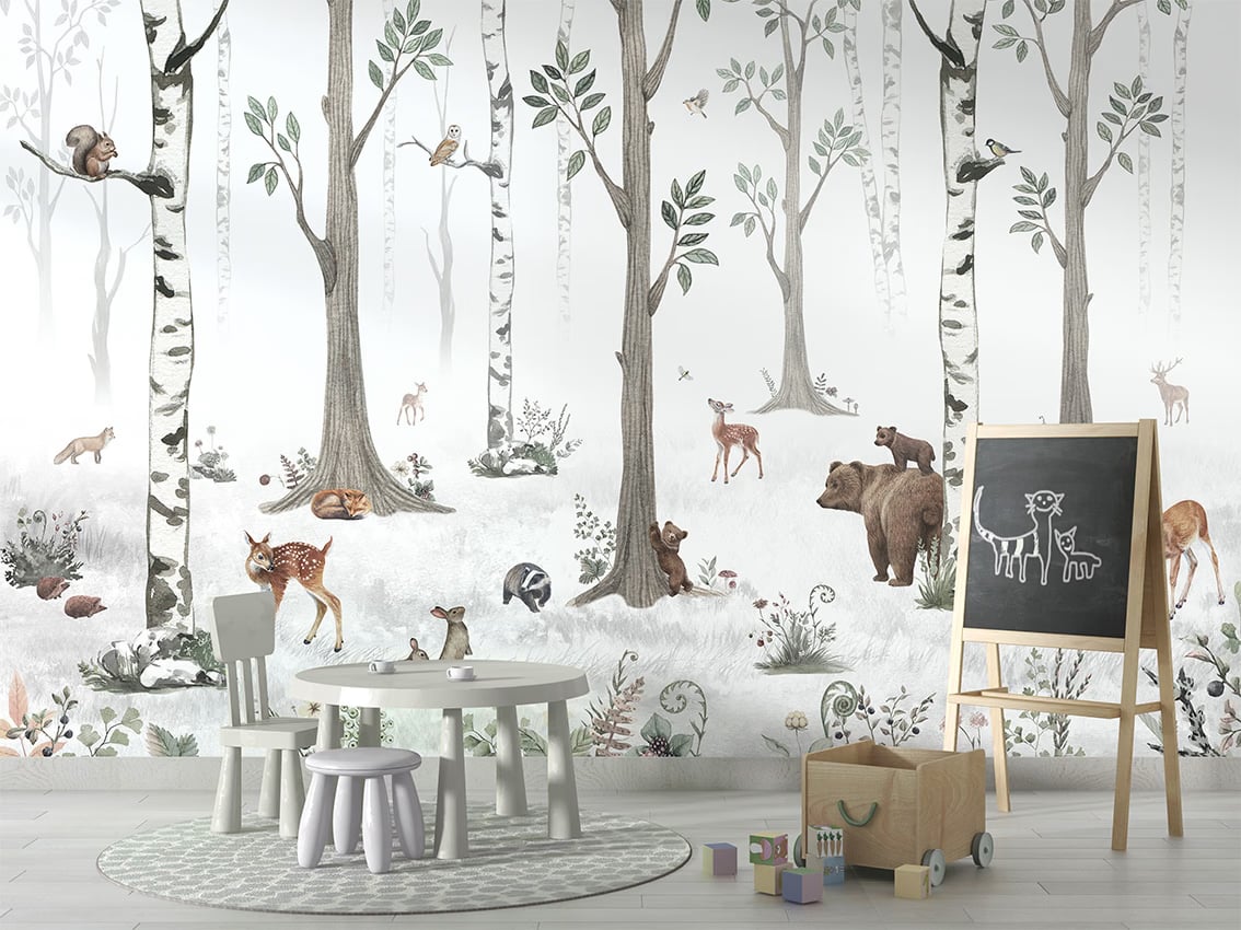White Forest styled in a room