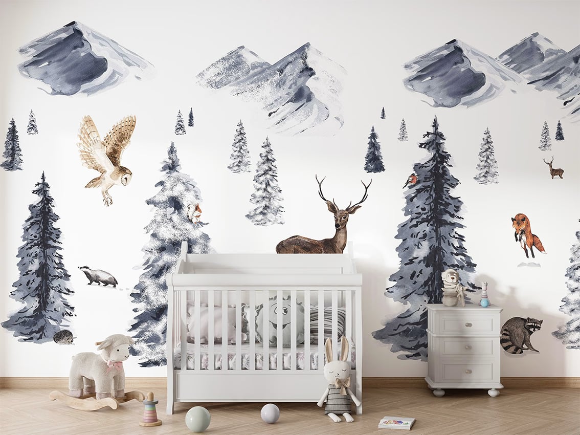 Winter Wonderland styled in a room