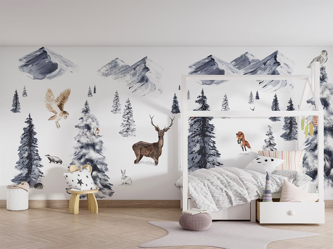 Winter Wonderland styled in a room