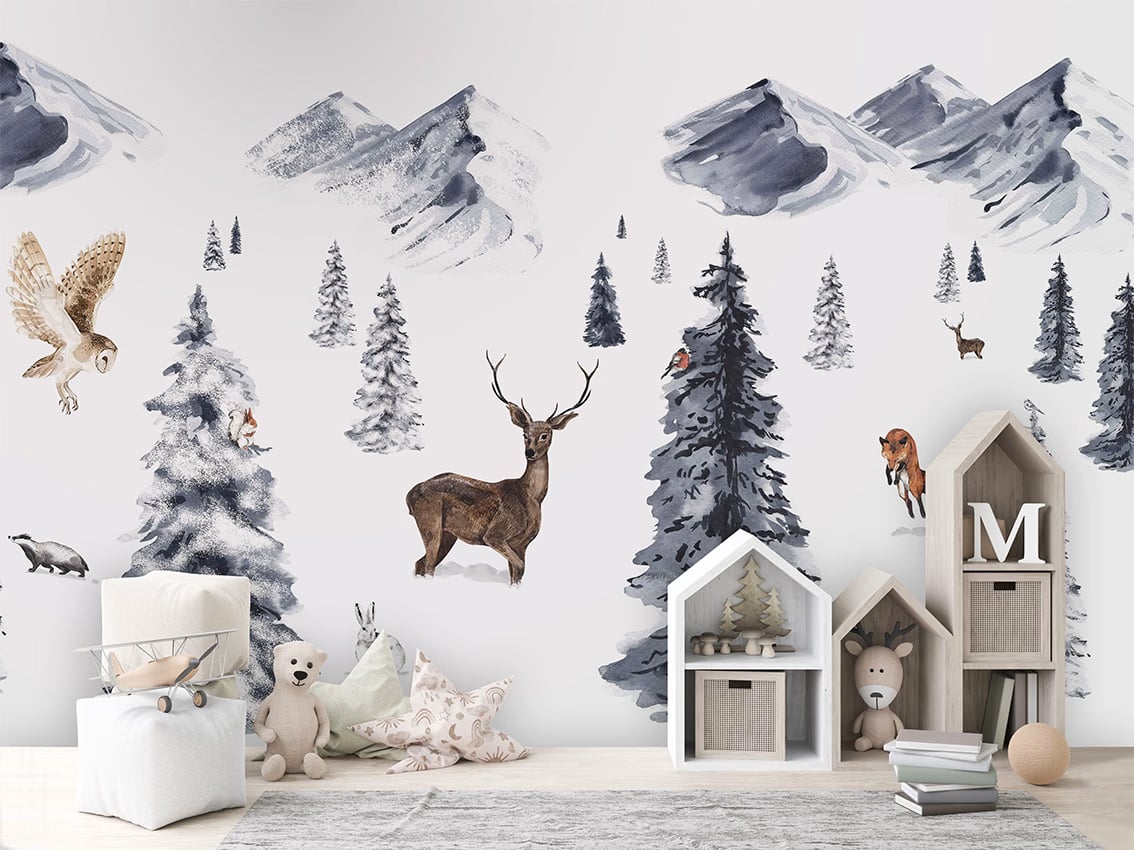 Winter Wonderland styled in a room