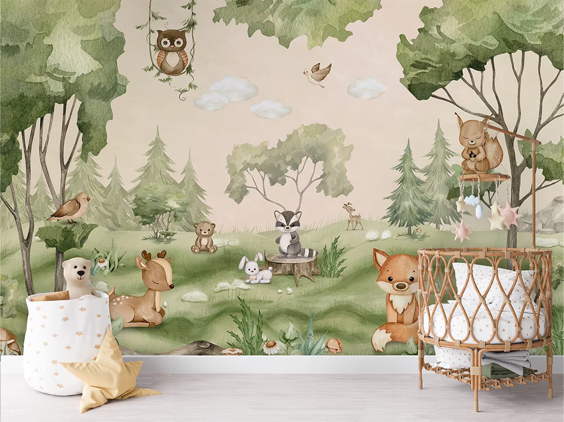 Woodland Joy styled in a room