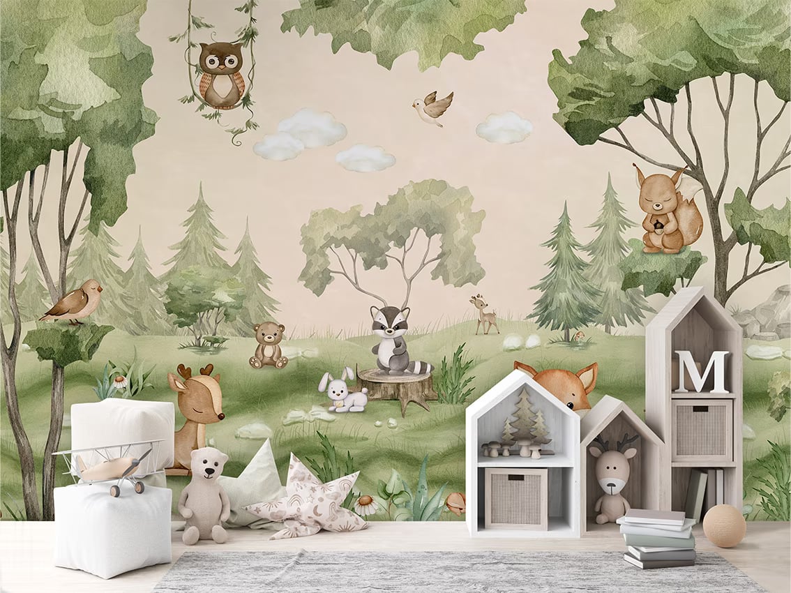 Woodland Joy styled in a room