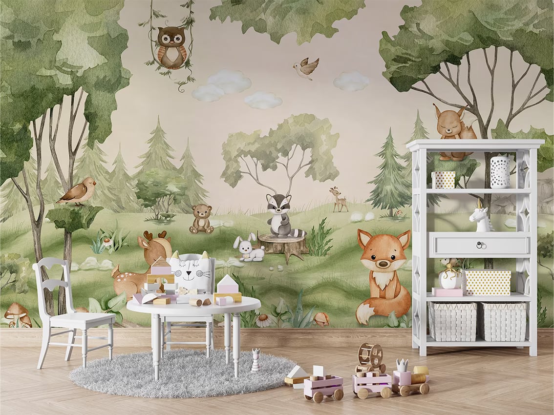 Woodland Joy styled in a room