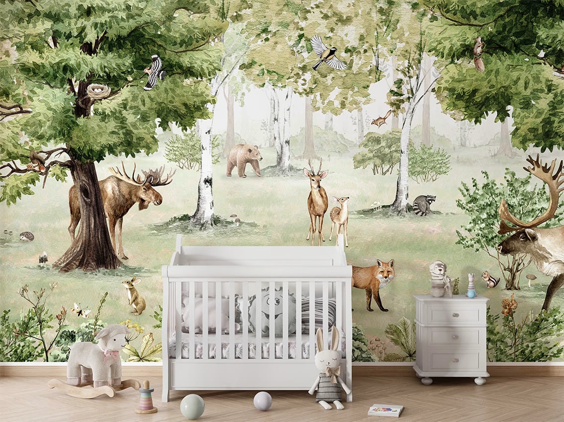 Woodland Wonders styled in a room