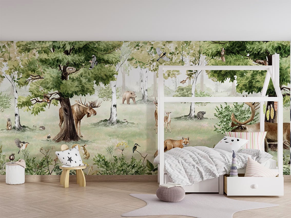 Woodland Wonders styled in a room