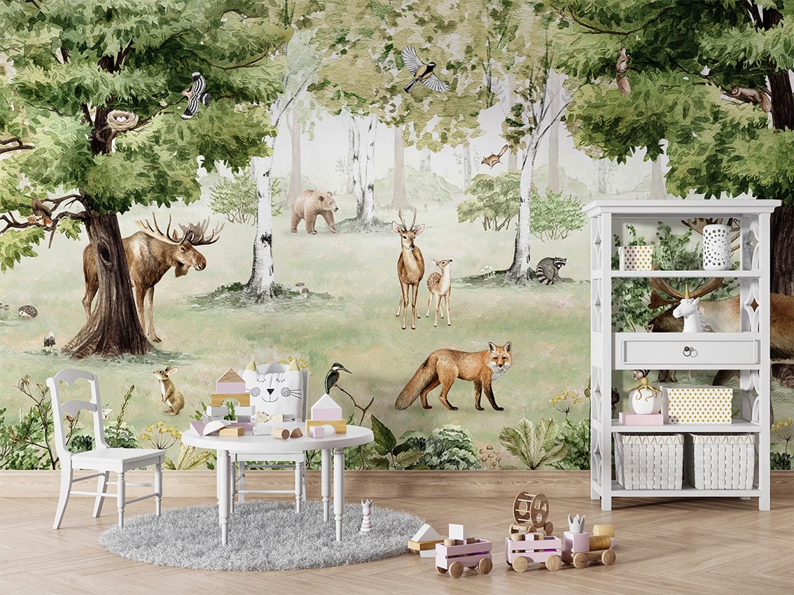 Woodland Wonders styled in a room