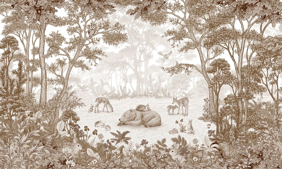 Sleepy Bear - Sepia